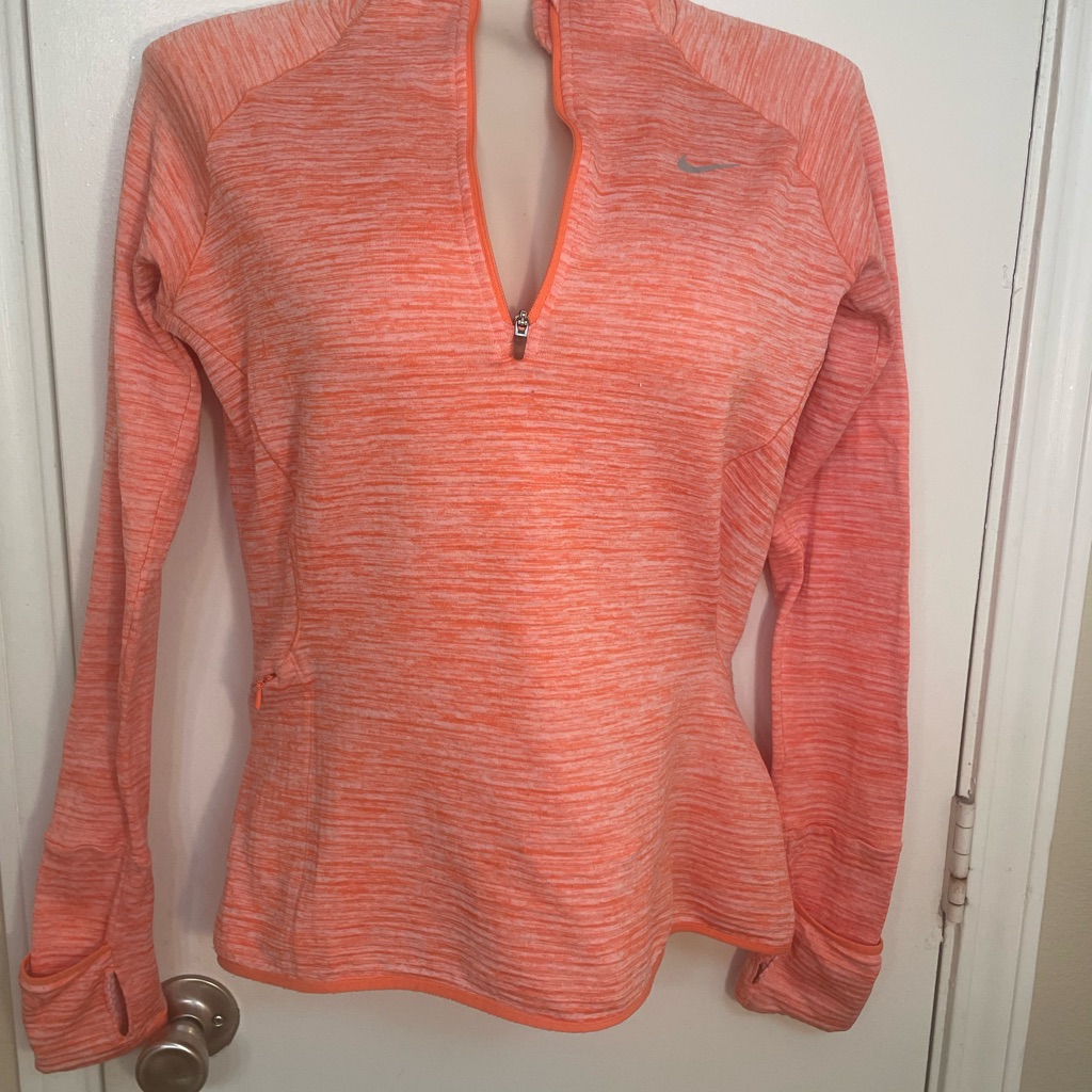 Nike Women’s Coral Heather Half-Zip Pullover - Zipper Is Broken